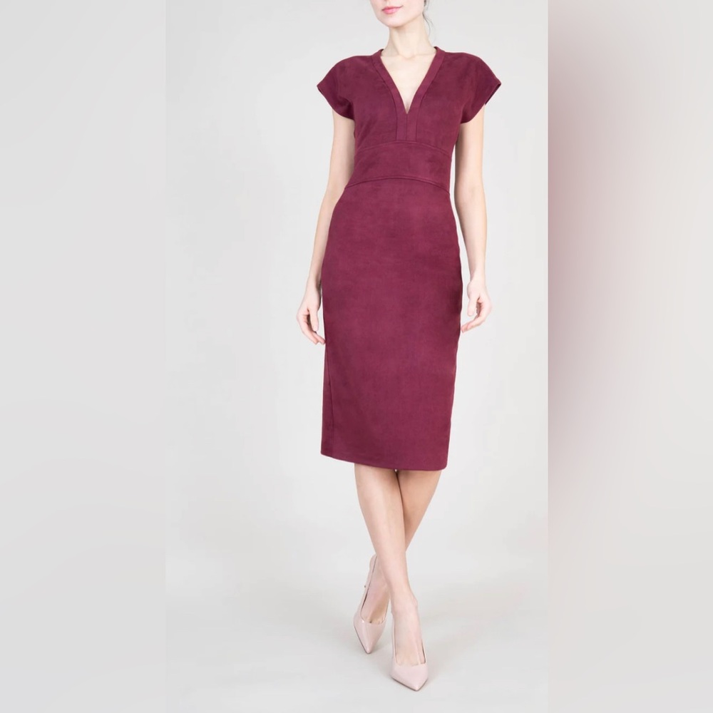Level 99 Yvonne Dress in Rogue Faux Suede